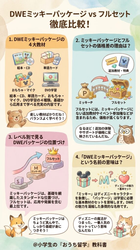 ミッキーパッケージの内容と値段をフルセットと比べて検証する