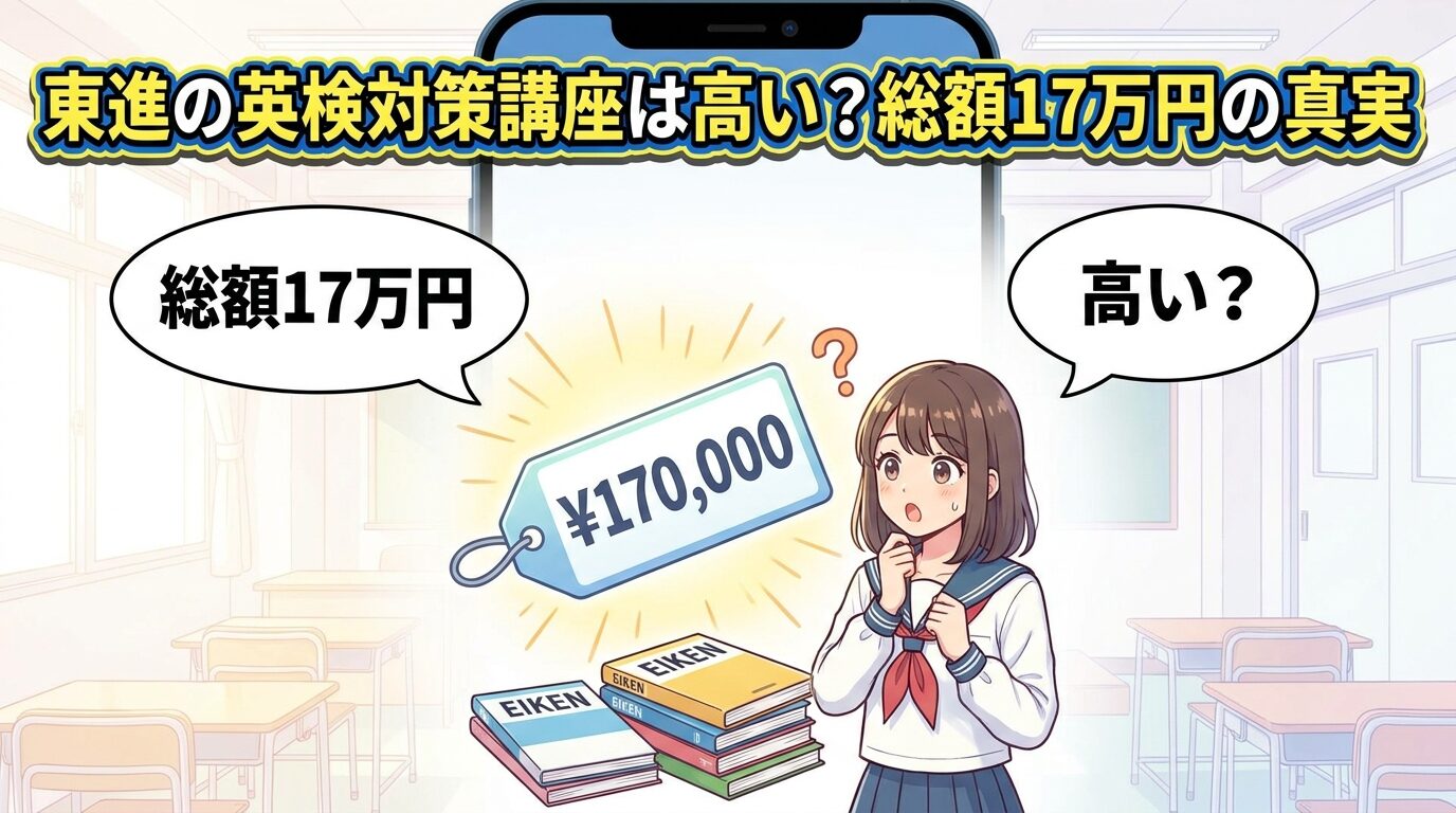 東進の英検対策の料金は割高？総額17万円の本音を徹底紹介