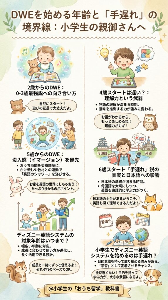 年齢別に見るDWEのスタート時期と遅いと言われる境界線