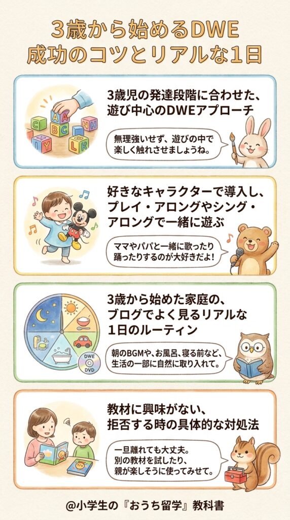 3歳からのDWEで失敗しない進め方と1日の過ごし方