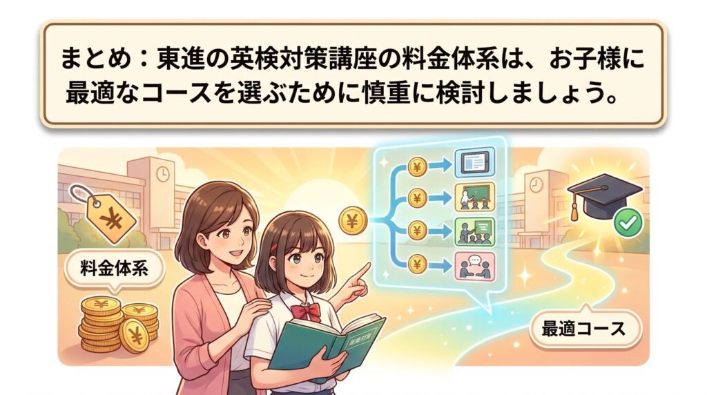 まとめ：東進の英検対策の料金を見極めて子に合う一手を選ぶ