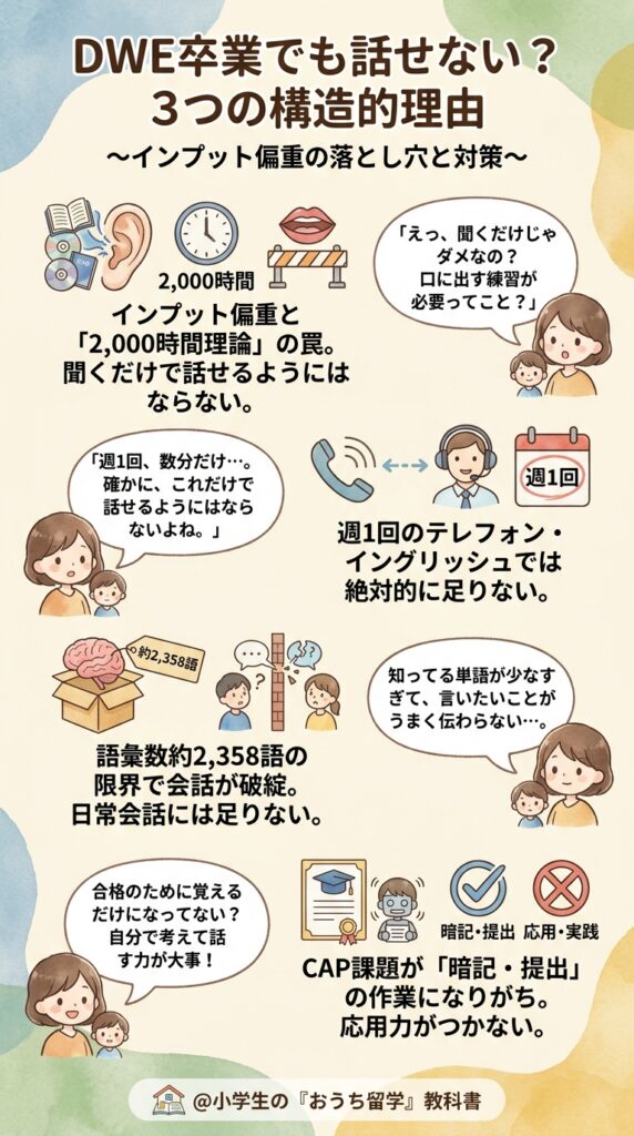 DWE卒業しても話せない3つの構造的な理由
