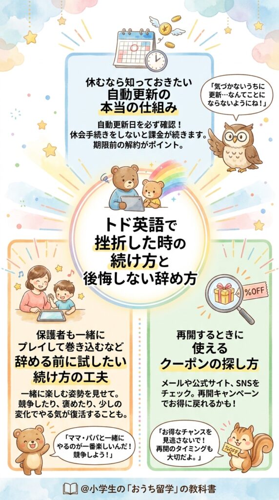 トド英語で挫折した時の続け方と後悔しない辞め方