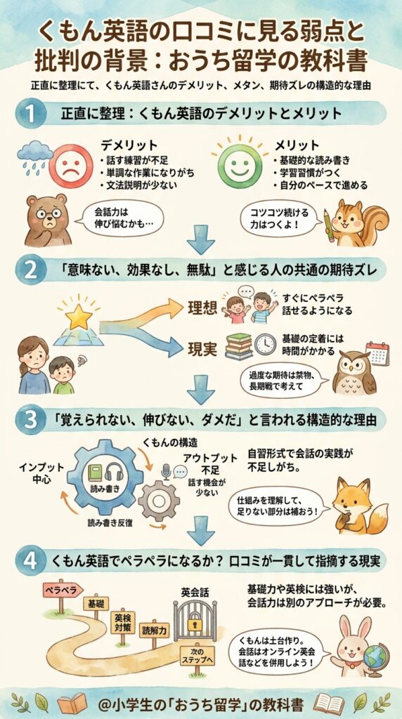 公文英語の評判が示す弱点と批判が生まれる背景