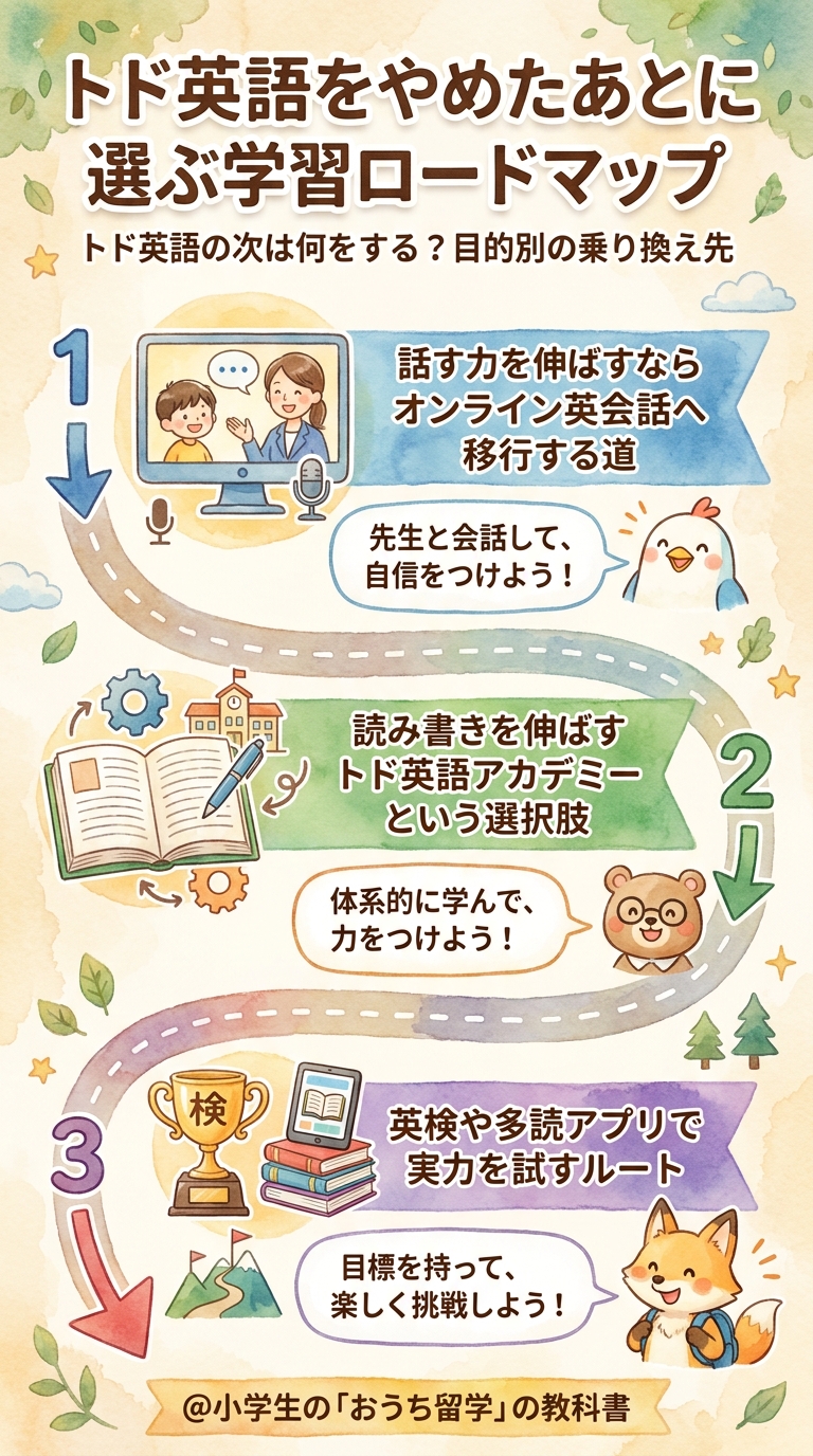 トド英語をやめたあとに選ぶ学習ロードマップ