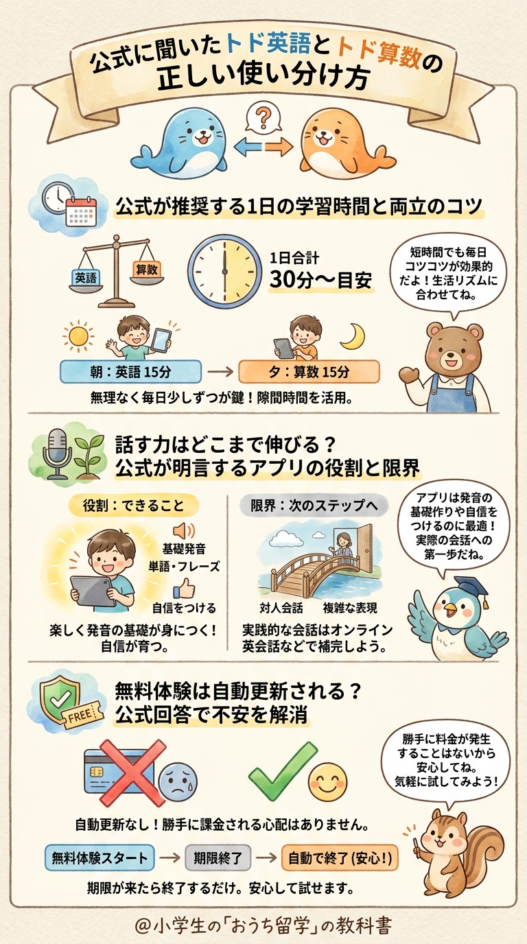 公式に聞いたトド英語とトド算数の正しい使い分け方