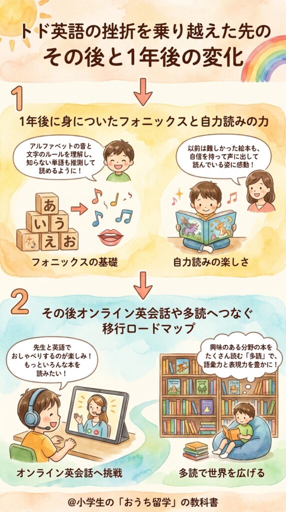 トド英語の挫折を乗り越えた先のその後と1年後の変化