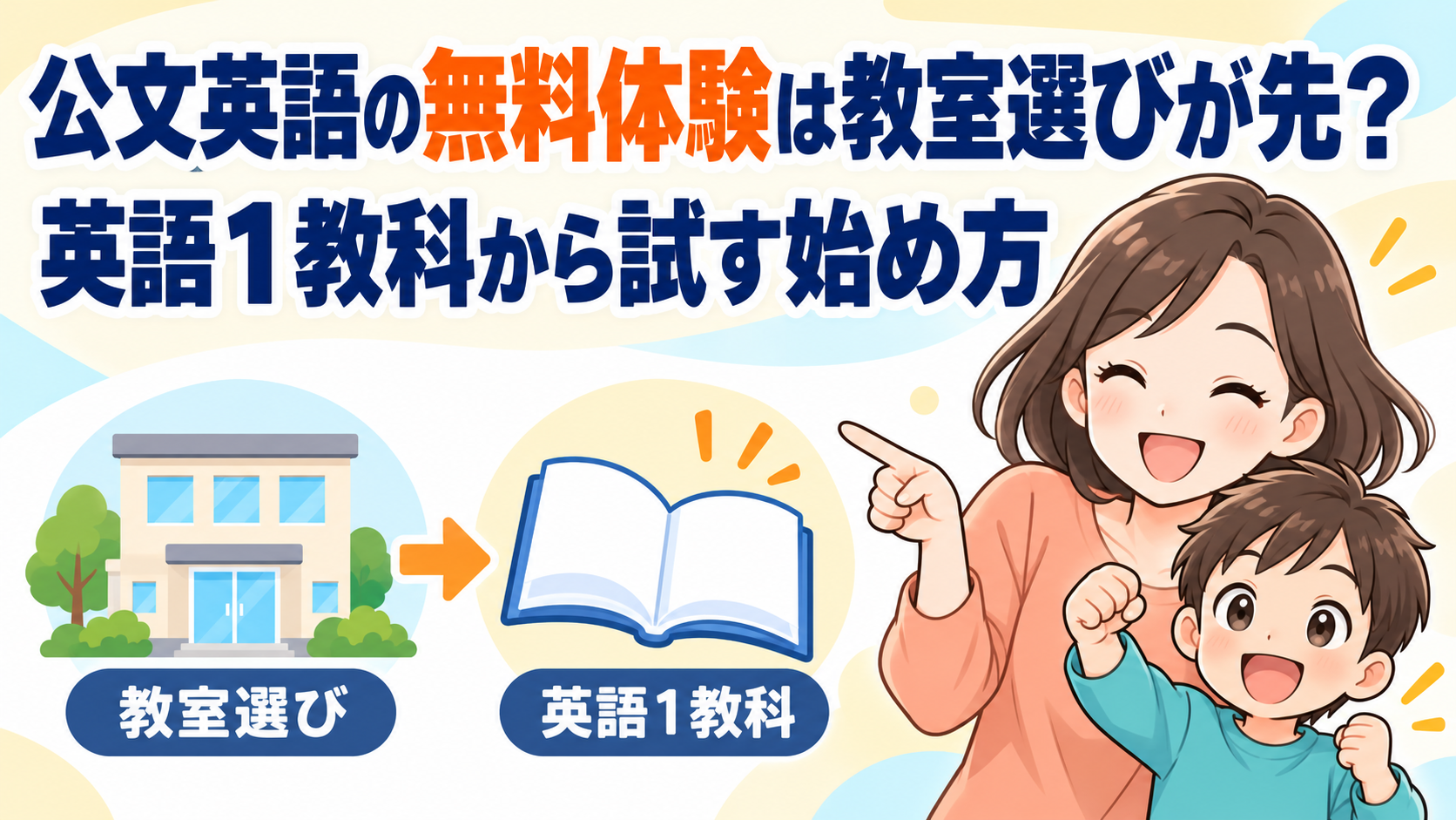 公文英語の無料体験は教室選びが先？英語1教科から試す始め方